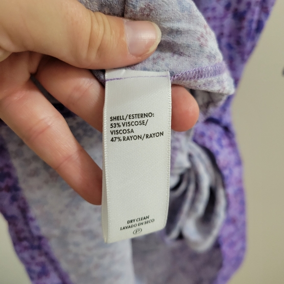 Rebecca Minkoff Esme dress long sleeve midi floral purple M - Picture 6 of 7